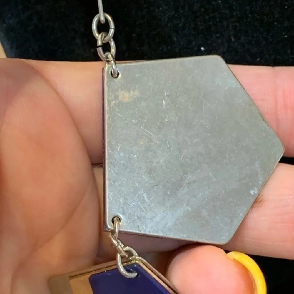 Express chunky geometric statement necklace w/ bag